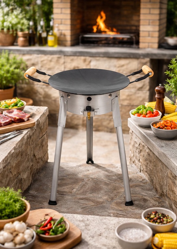 Fogão Fritador Alta Pressão Camping Pesca À Gás Com Disco de Arado Incluso