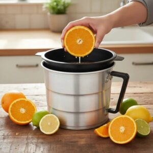 Copo Jarra em Alumínio com Cabo e Peneira Grande Plástica 3 L