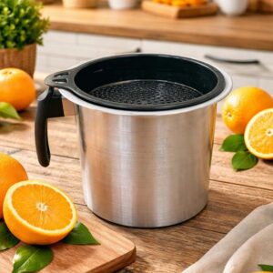 Copo Jarra em Alumínio com Cabo e Peneira Grande Plástica 3 L